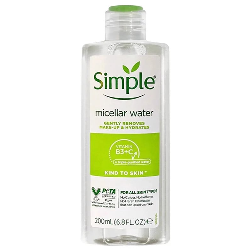 Nước Tẩy Trang Làm Sạch Trang Điểm Và Cấp Ẩm Simple Micellar Cleansing Water